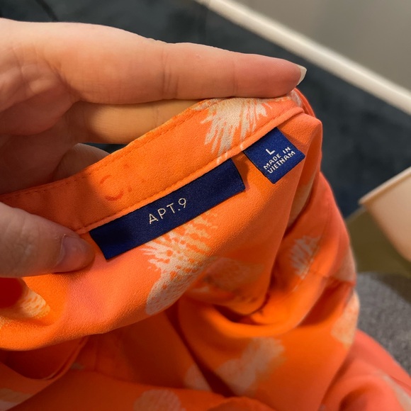 Apt 9 bright pineapple blouse - Picture 2 of 2